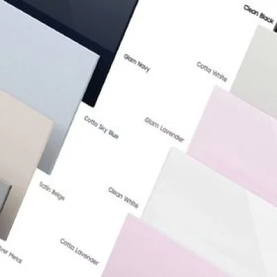 Samsung Bespoke Bmf Ref Top Panel Glam Glass - Glam White